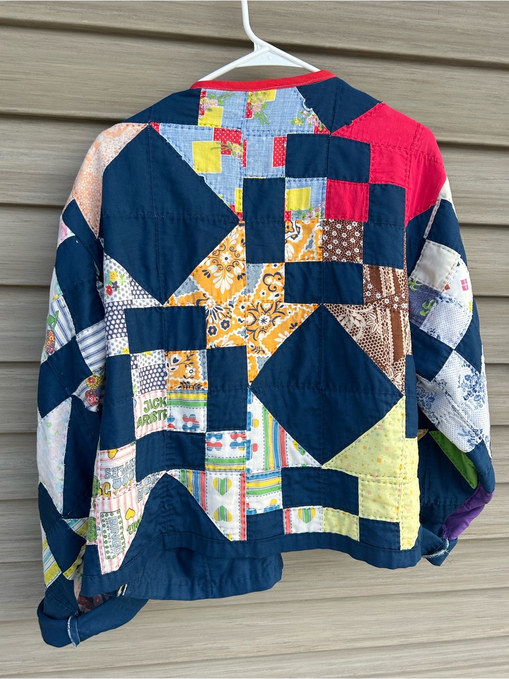 Upcycled quilt to a jacket - Picture 2 of 3